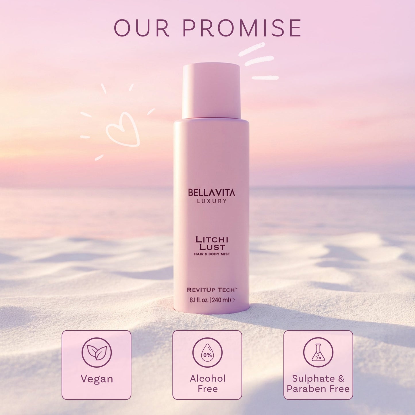 Bellavita Luxury - Litchi Lust - 240 ML