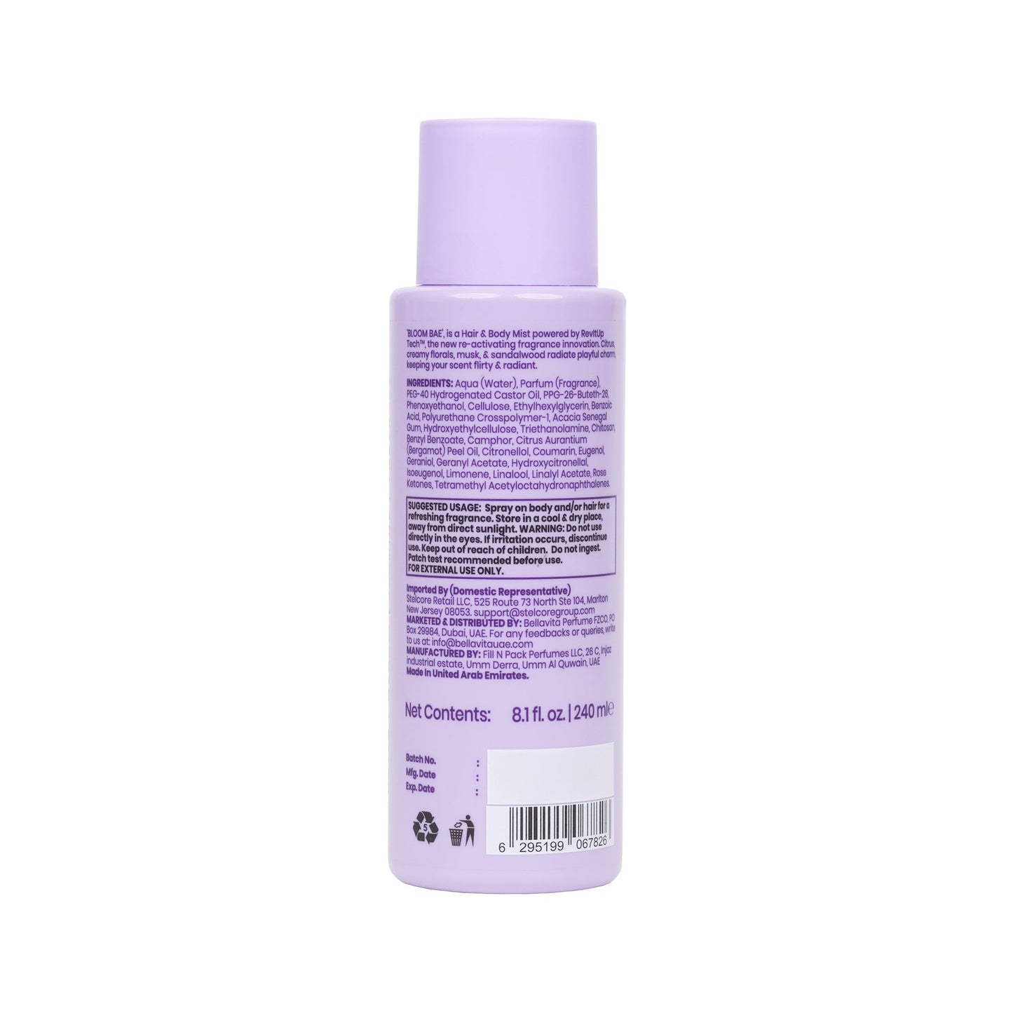 Bellavita Luxury - Bloom Bae - 240 ML